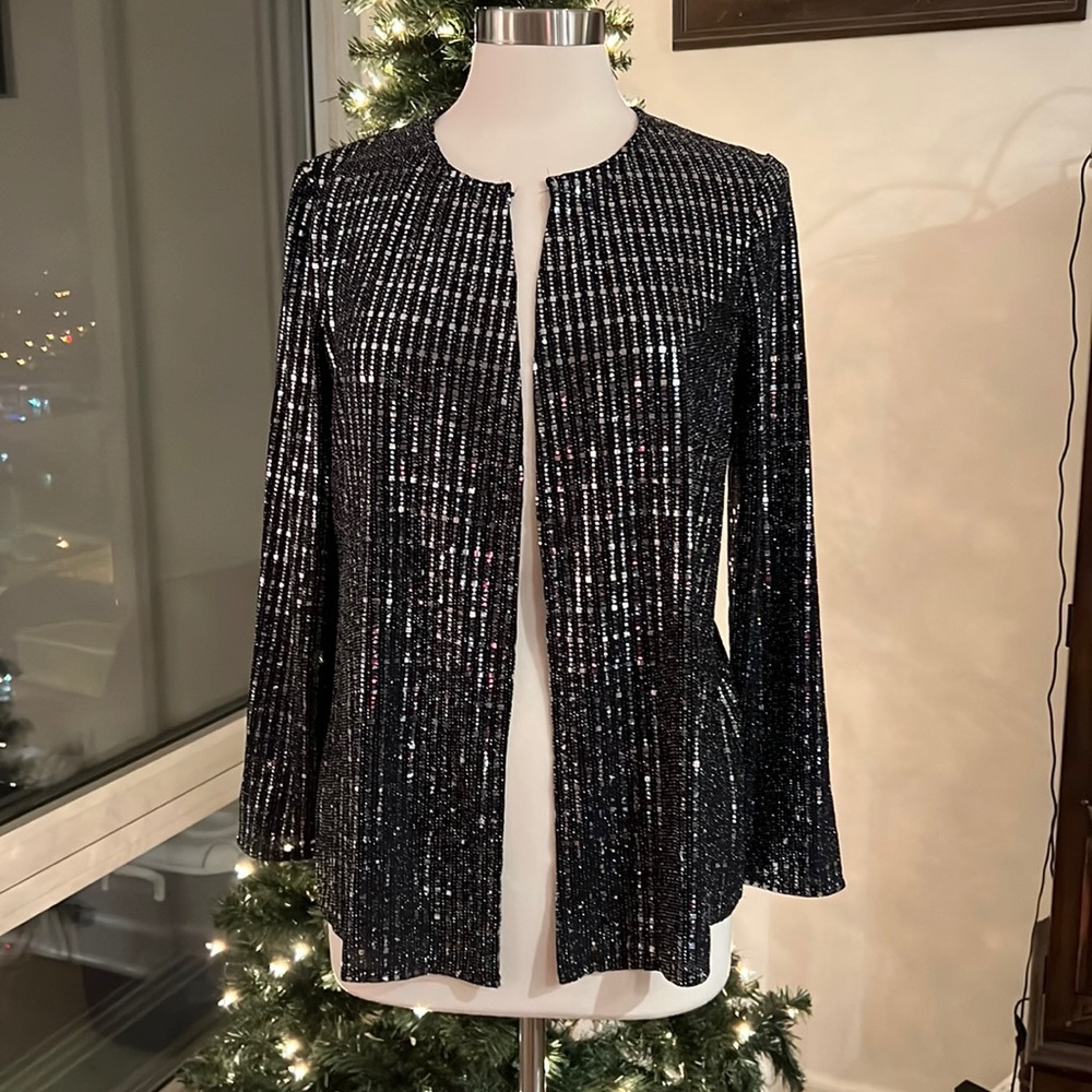 Anne Klein Linear Shine Jacket